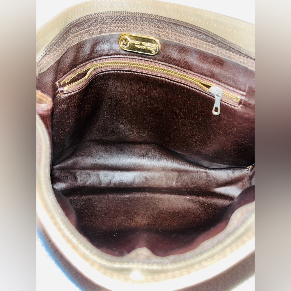Mario Valentino Monogram Brown Clutch - Picture 10 of 11